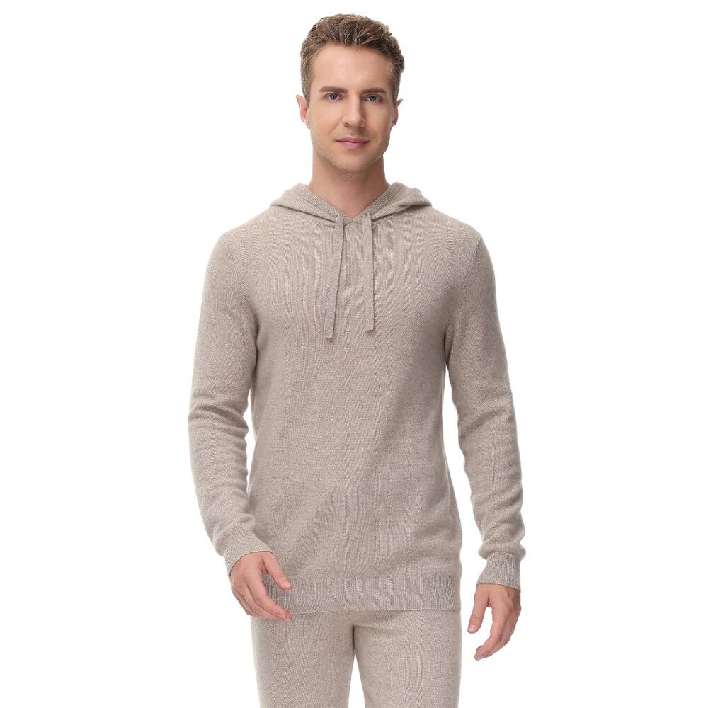 Brand New Men's cashmere hoody top